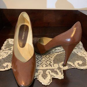 Charles Jourdan Brown Heels Vintage
